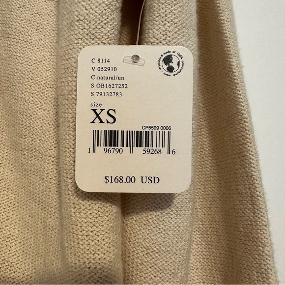 New Free People we the free Women's Desert knit Blazer in color Natural Size XS - Picture 8 of 15